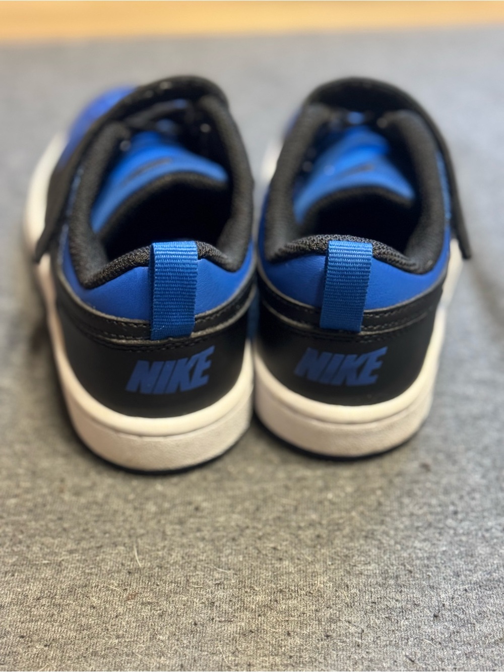Nike Court Borough Low Recraft Toddler Sz 13.5C Game Royal Black White like new - Picture 11 of 14